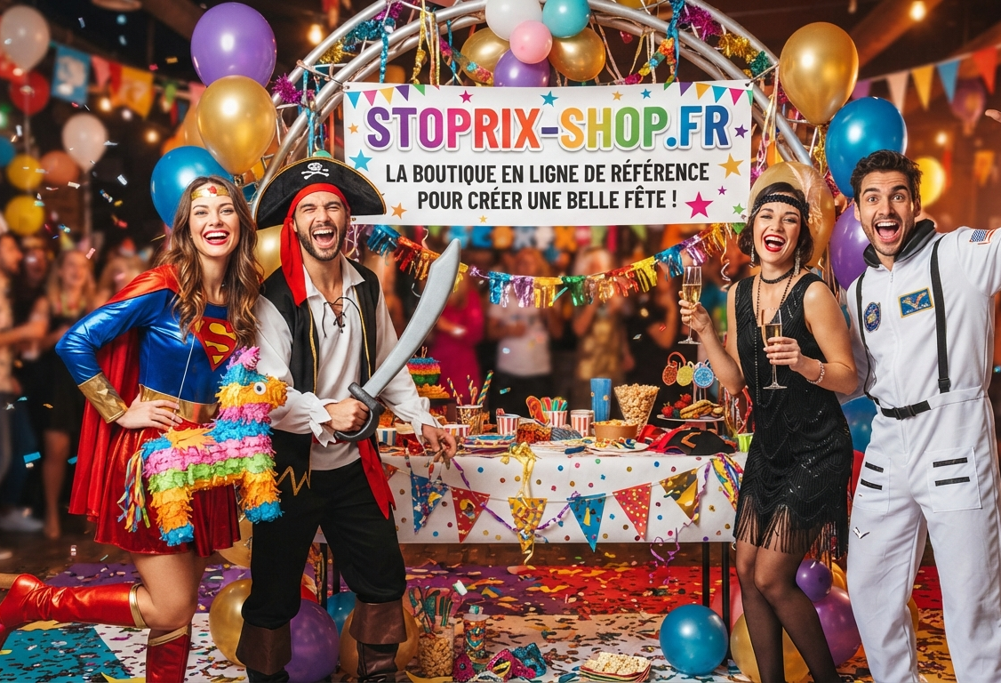 La boutique en ligne de référence pour créer une belle fête, c'est stoprix-shop.fr !