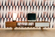meuble de rangement bas vintage idéal en meuble de télévision