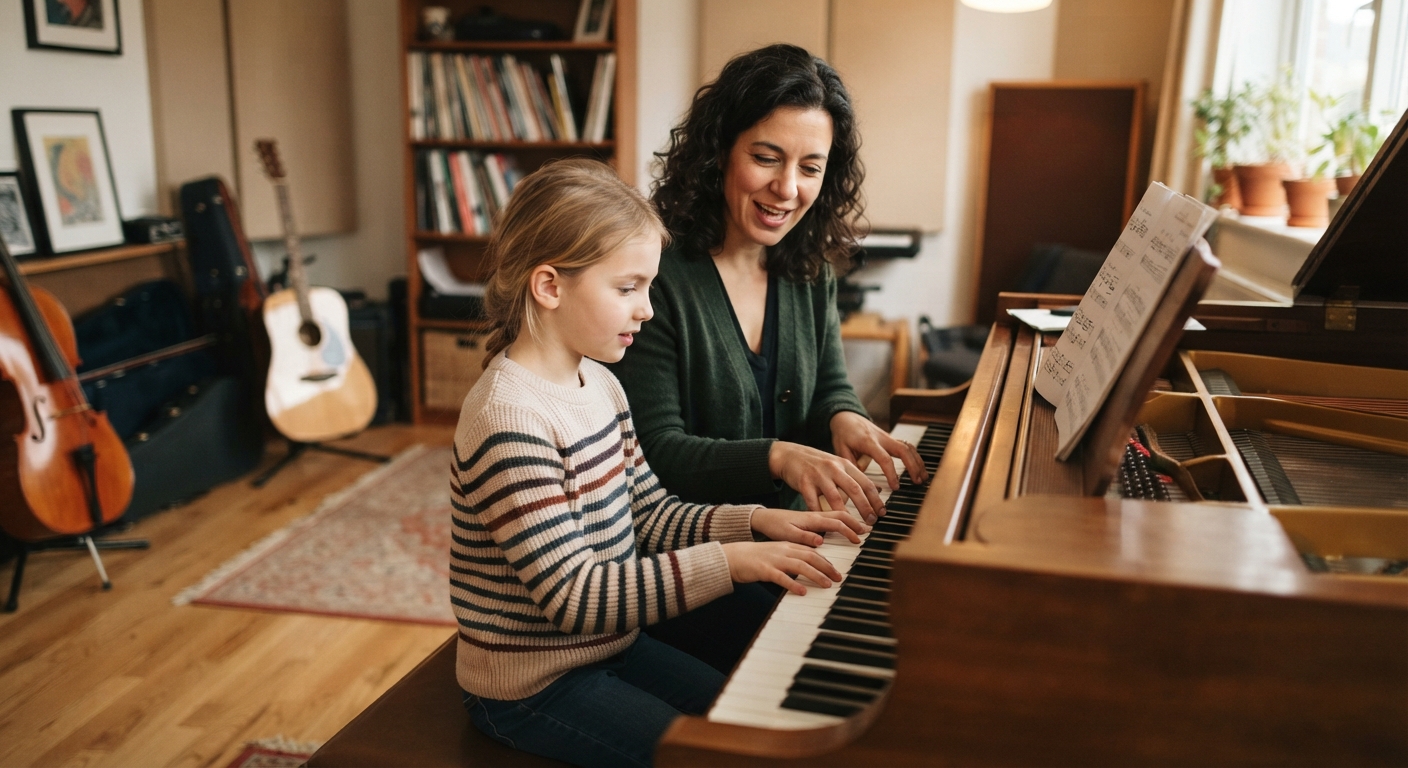 Pour prendre des cours de musique chez vous où que vous habitiez en France, il y a allegromusique.fr