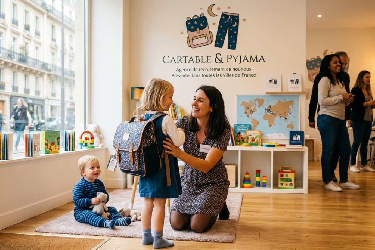 Cartable & Pyjama, agence de recrutement de nounous présente dans toutes les villes de France