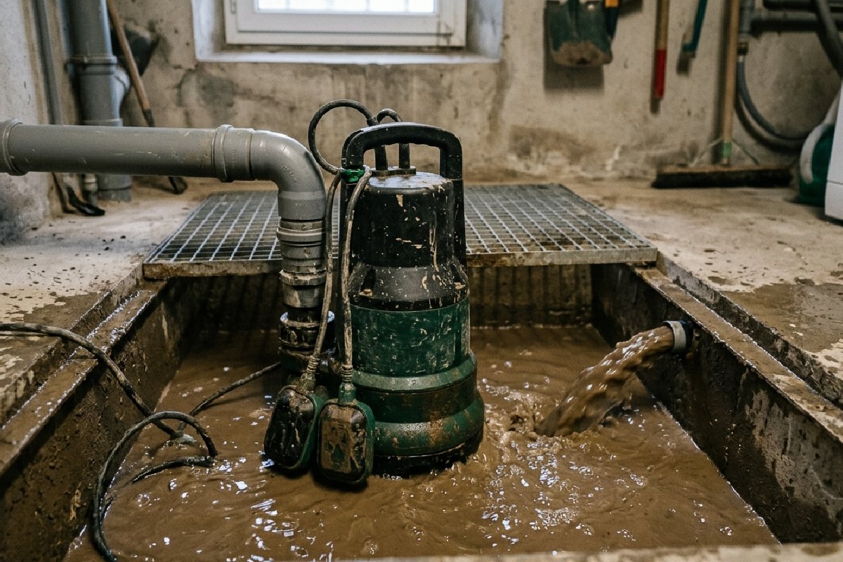 Evacuer l’eau de pluie : faut-il choisir une pompe de relevage pour eaux usées ou pour eaux chargées ?